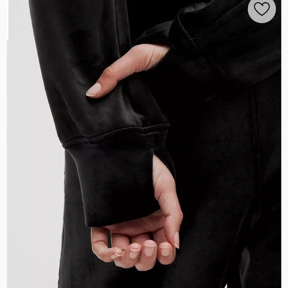 Lululemon Scuba Oversized Funnel Neck Half Zip in Black Velvet Size XL/XXL - Picture 4 of 8